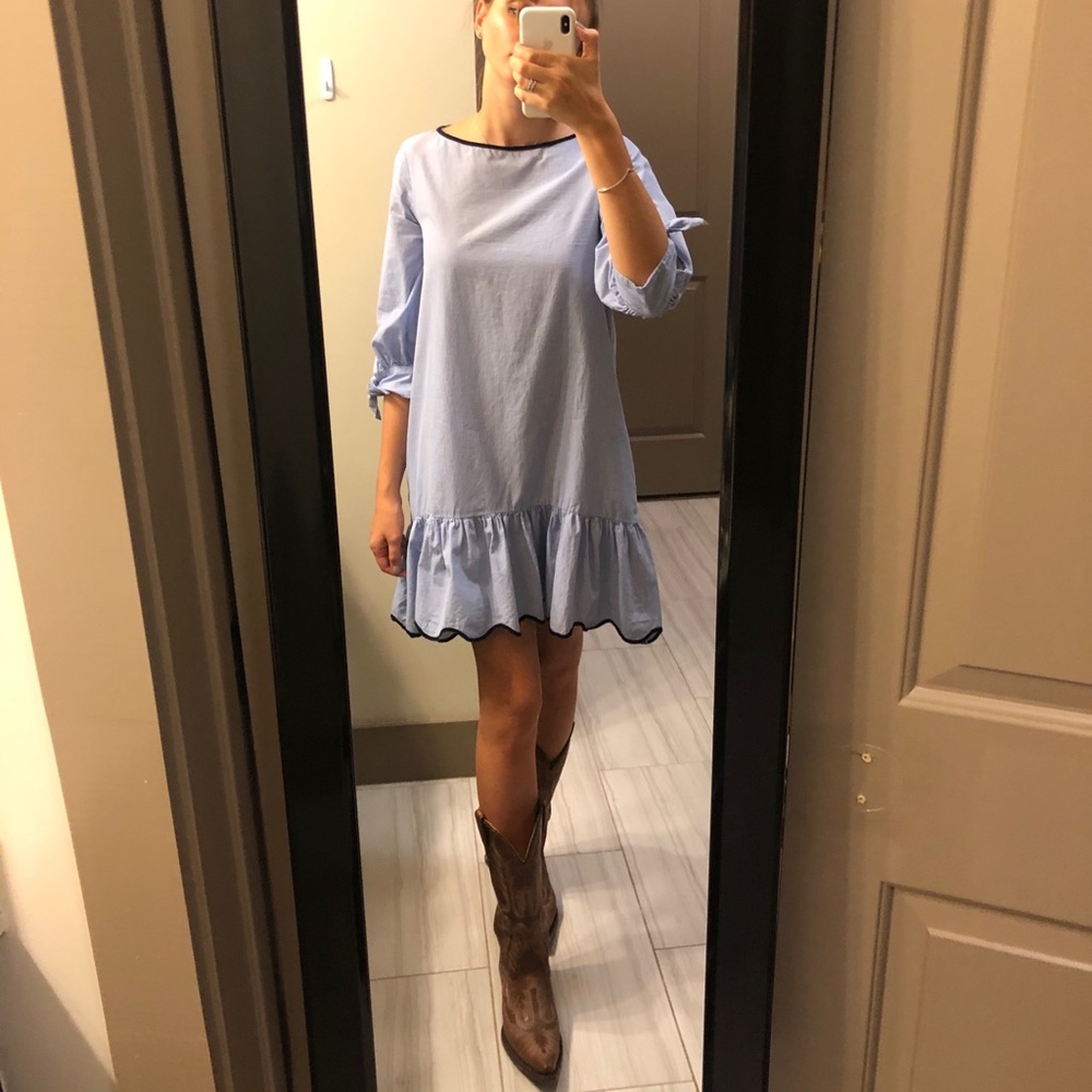 Blue striped Zara dress